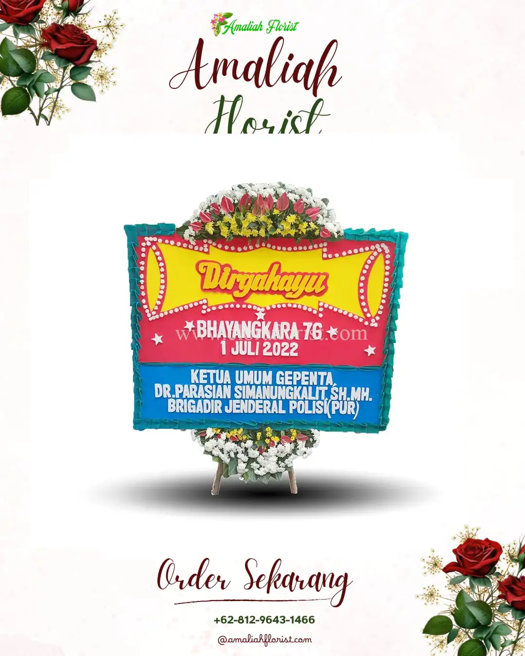 Papan Bunga HUT Ulang Tahun Betara